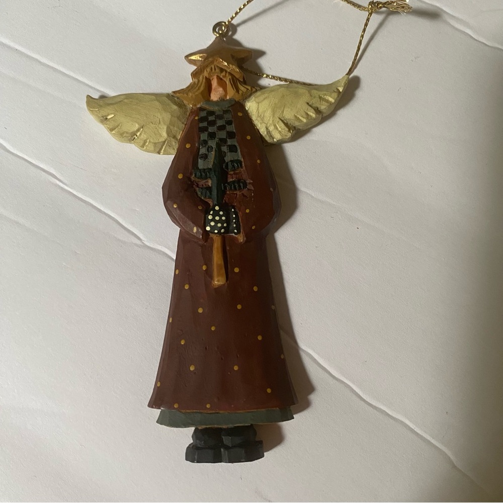 Vintage Williraye Studio Folk Art Angel Ornament